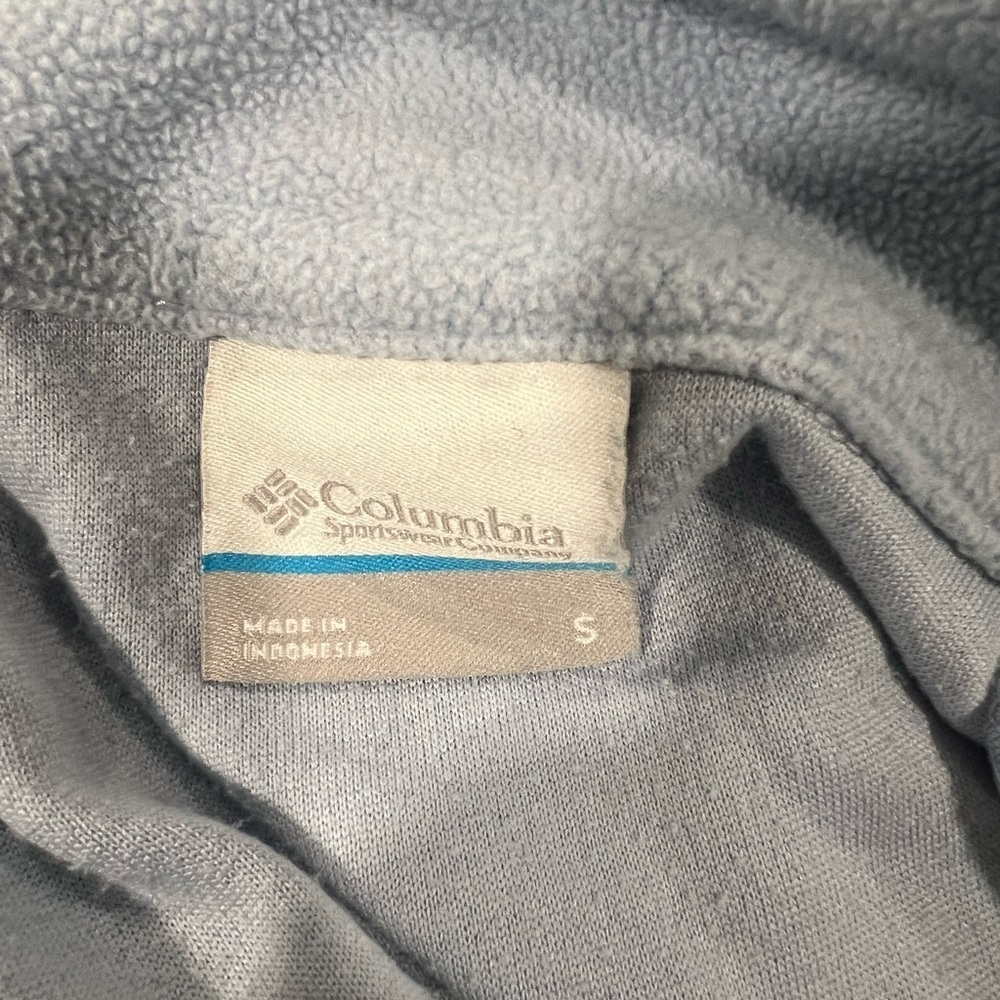 Women’s Columbia 1/4 Light Blue Fleece Pullover Size Small - Picture 4 of 4
